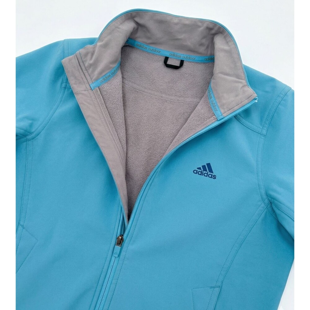 Adidas Women Hiking Softshell Jacket Samba Blue | Size Small - Picture 2 of 2
